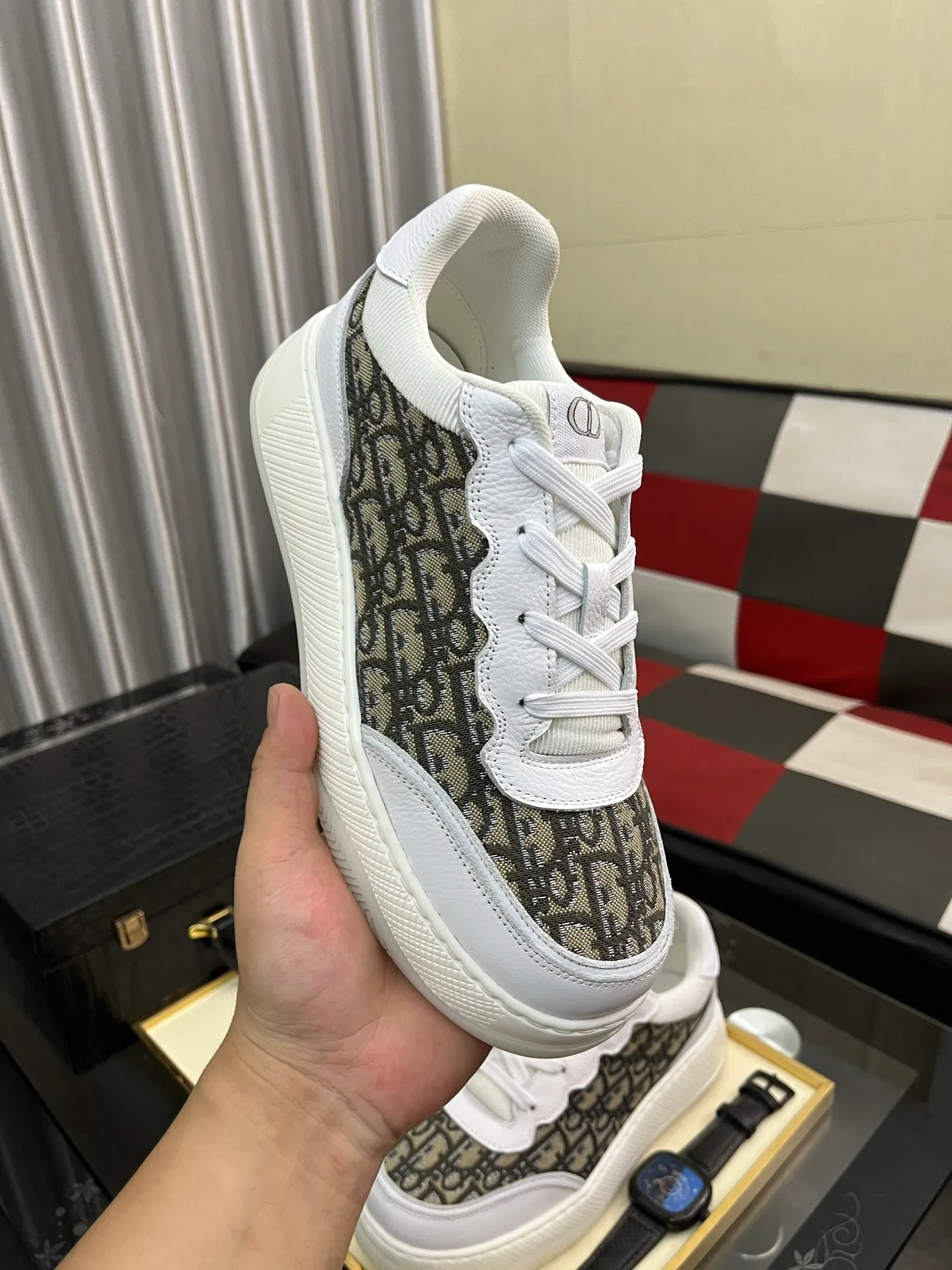 Men's Men's Shoes 💰440⌚️⌚️《DIOR*》The latest and most popular casual shoes, top brand [seduce] luxury~purchasing agent, top~quality. [Strong] The upper is made of imported breathable cowhide with material ➕ breathable sheepskin feet (•) and fine workmanship. Original stylish and stylish soft rubber wear-resistant outsole, light and comfortable on the foot, size: 38-444️⃣colors available